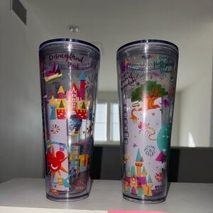 Disneyland Park and Hollywood Studios Starbucks Tumblers